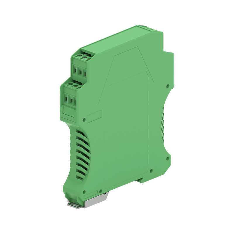 Boîtier de module électronique de rail DIN à montage sur PCB de type verrouillage vert
