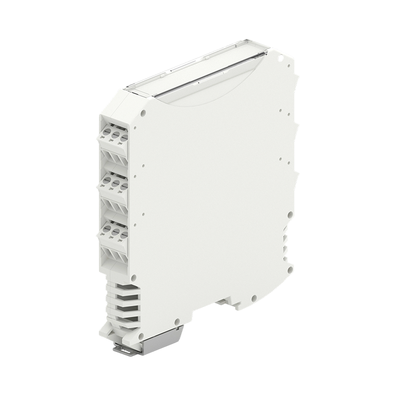 Boîtier de module électronique de rail DIN de montage sur PCB de type verrouillage blanc cassé