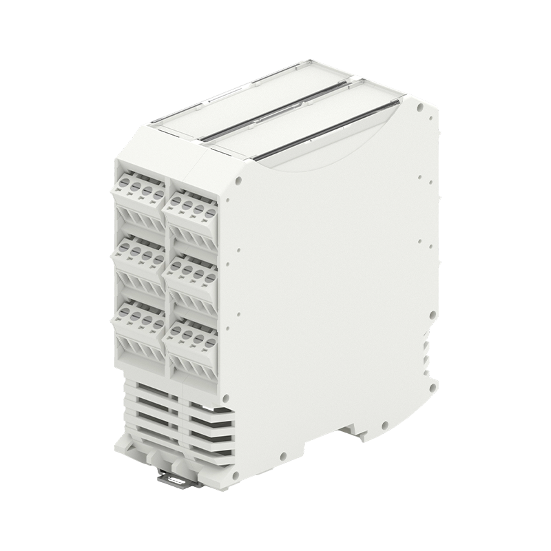 Boîtier de module électronique sur rail DIN de 45 mm avec 48 connexions