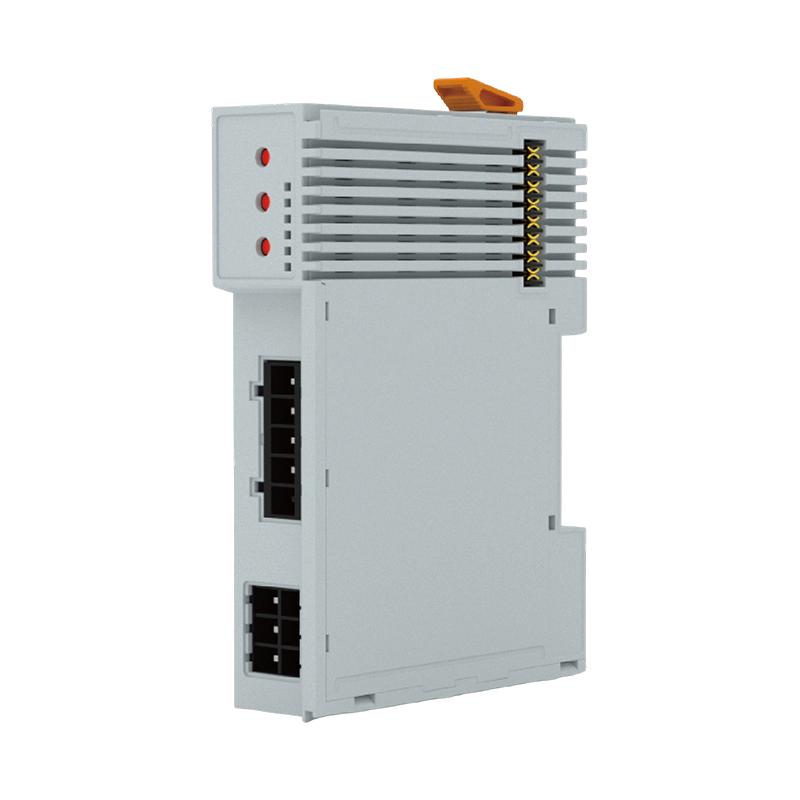 Boîtier de module d'E/S de montage sur PCB de type verrouillable avec évent (IP20, matériau PC, support sur rail DIN)