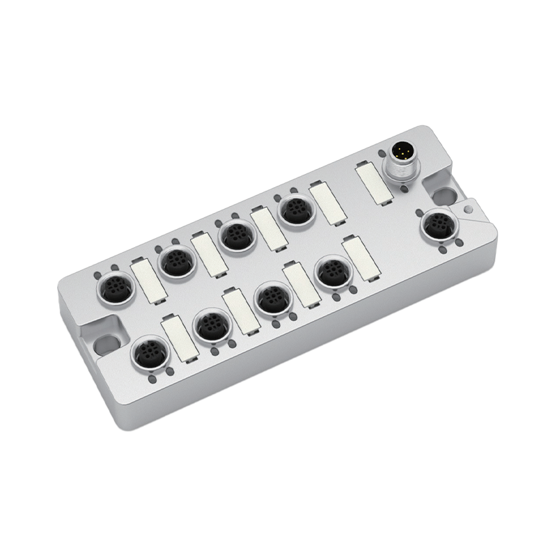 Boîtier moulé sous pression en aluminium pour rail DIN pour communication industrielle multicanal par bus de terrain IO-Link
