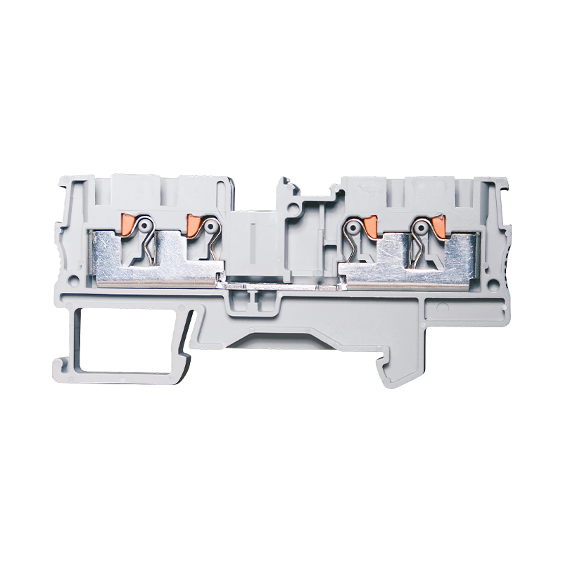 Bornier de rail DIN à enfoncement GP4-4 4 mm², 2 entrées/2 sorties (4 fils)