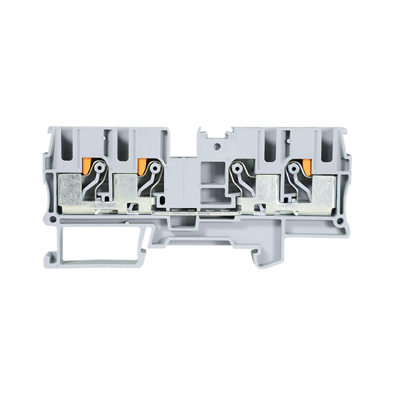Bornier de rail DIN à enfoncement à courant élevé GP6-4 6 mm², 4 fils